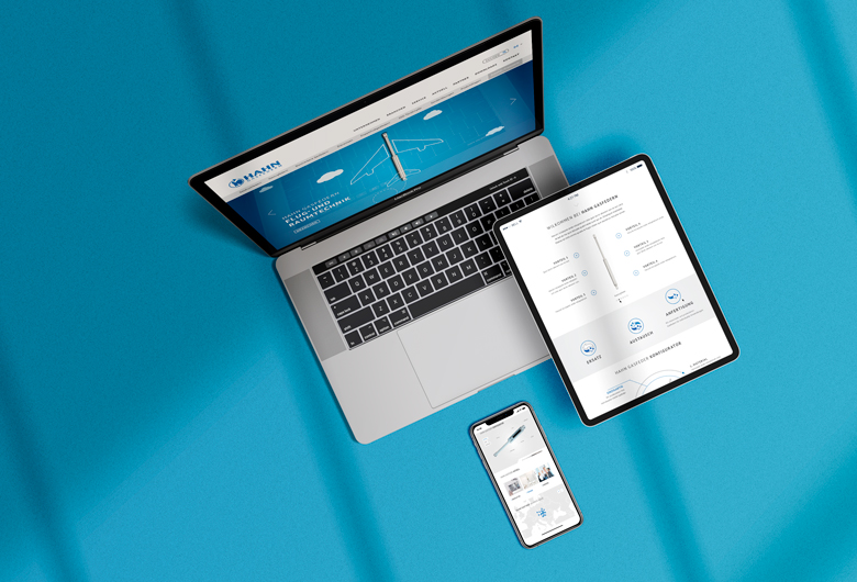 Webseiten Design für Hahn Gasfedern