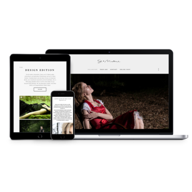 Webseiten Design für ST. Marlene