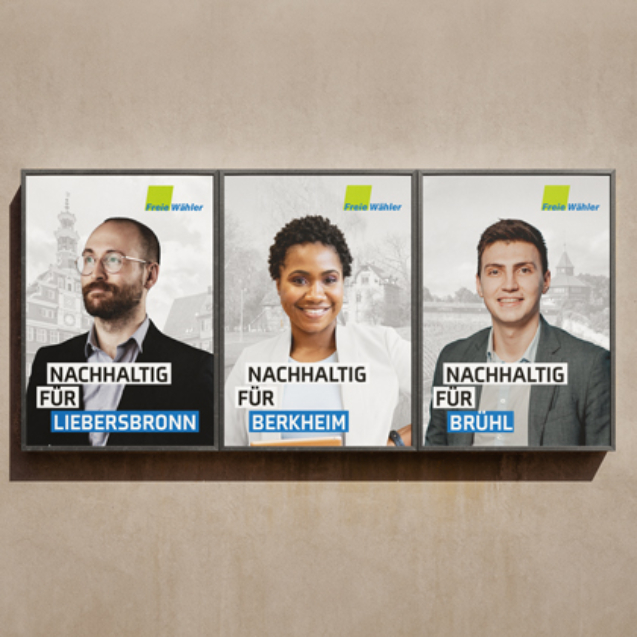 Wahlplakate für Freie Wähler