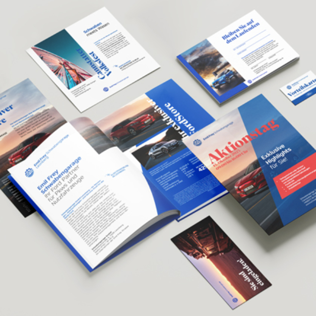 Geschäftsausstattung für Schwabengarage